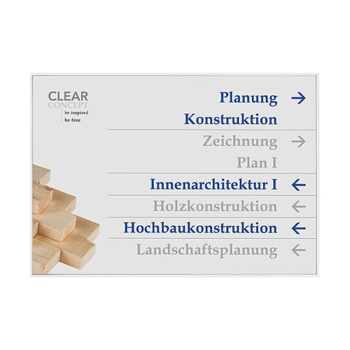 Bild von Kaiserkraft MADRID Silver Line™ Wegweiser