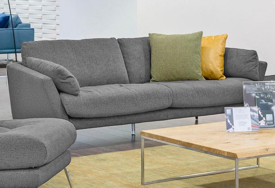 Bild von W.SCHILLIG 2,5-Sitzer "softy", mit dekorativer Heftung im Sitz, Füße Chrom glänzend