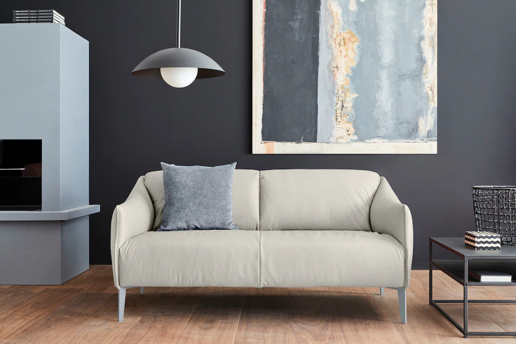 Bild von W.SCHILLIG 2,5-Sitzer "sally", mit Metall-Winkelfüßen in Silber matt, Breite 174 cm