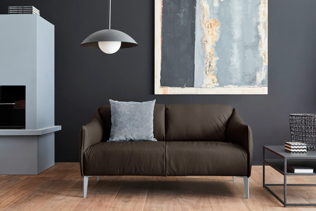 Bild von W.SCHILLIG 2-Sitzer "sally", mit Metall-Winkelfüßen in Silber matt, Breite 154 cm