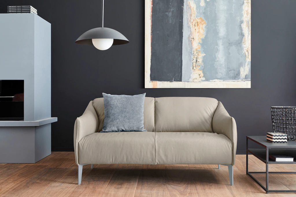 Bild von W.SCHILLIG 2-Sitzer "sally", mit Metall-Winkelfüßen in Silber matt, Breite 154 cm