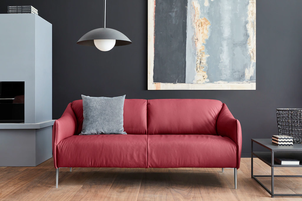 Bild von W.SCHILLIG 2,5-Sitzer "sally", mit Metallfüßen in Chrom glänzend, Breite 194 cm