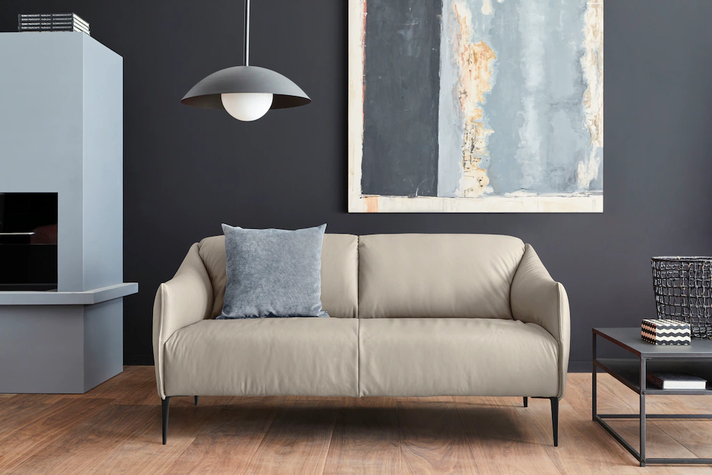 Bild von W.SCHILLIG 2,5-Sitzer "sally", mit Metallfüßen in Schwarz pulverbeschichtet, Breite 174 cm