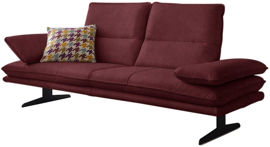 Bild von W.SCHILLIG 2,5-Sitzer »broadway, Designsofa mit tollem Sitzkomfort«, Sitztiefenverstellung, Kopfteil- & Seitenteilverstellung, Breite 216cm