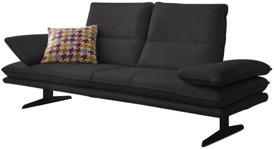 Bild von W.SCHILLIG 2,5-Sitzer »broadway, Designsofa mit tollem Sitzkomfort«, Sitztiefenverstellung, Kopfteil- & Seitenteilverstellung, Breite 216cm