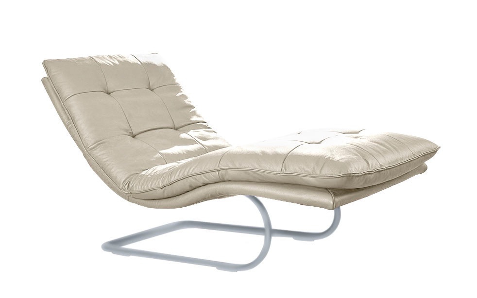 Bild von W.SCHILLIG Relaxliege "daily dreams", in Waffelkissen-Optik, wahlweise mit Motor, silber matt, in 2 Breiten