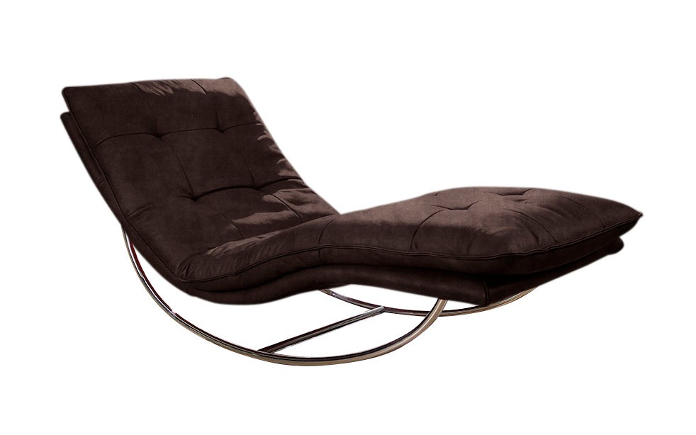 Bild von W.SCHILLIG Relaxliege "daily dreams", in Waffelkissen-Optik, Schaukelgestell Chrom glänzend, in 2 Breiten