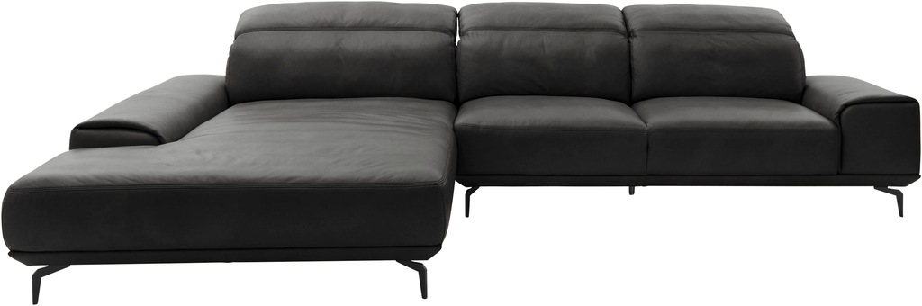 Bild von Musterring Wohnlandschaft "MR 2490", Fuß Schwarz, Sitzhöhe 46cm, wahlweise mit Funktionen, Maße 342x207 cm