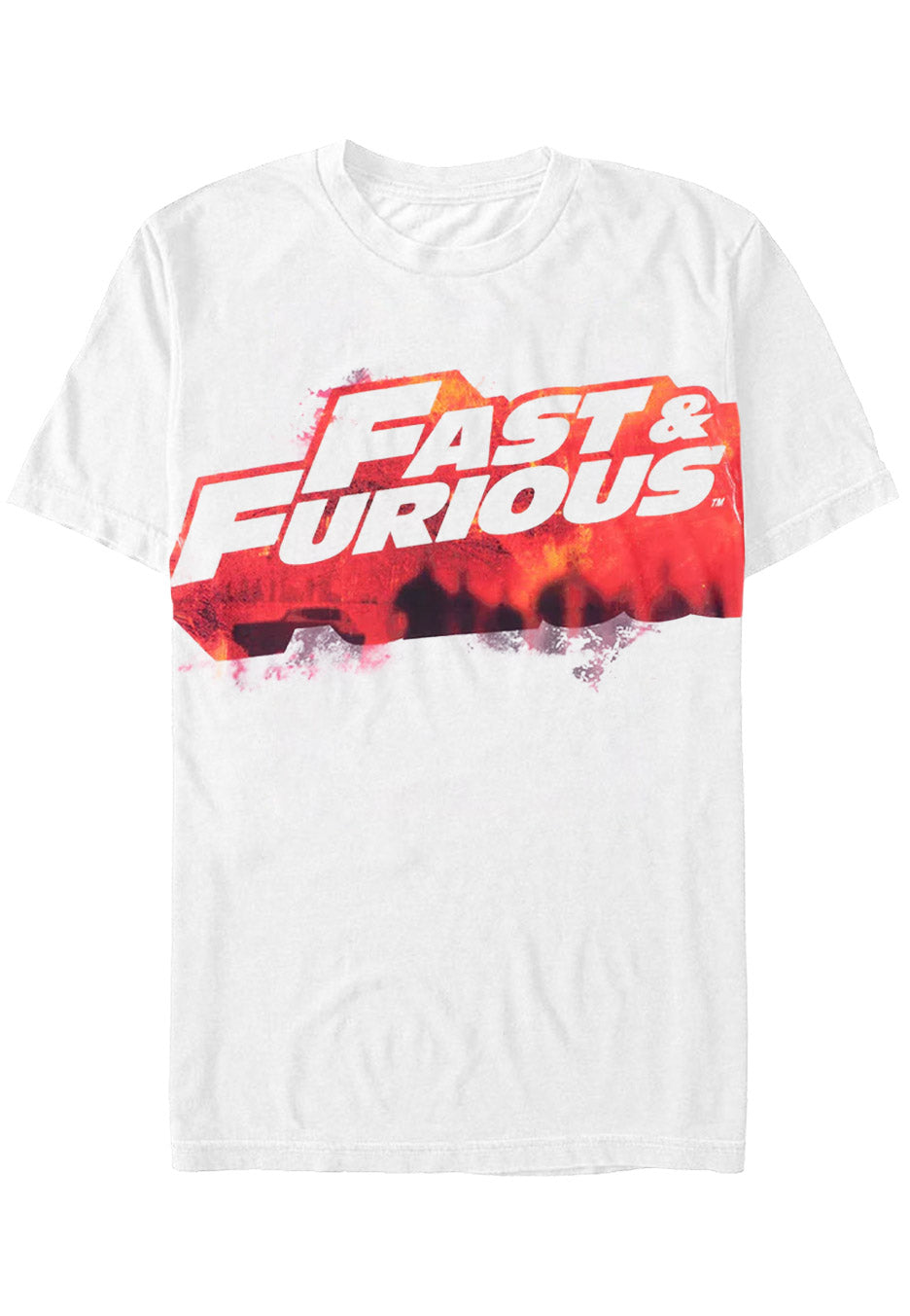 Bild von The Fast And The Furious - Logo White - T-Shirt - Weiß - S - 100% Polyester,Jersey