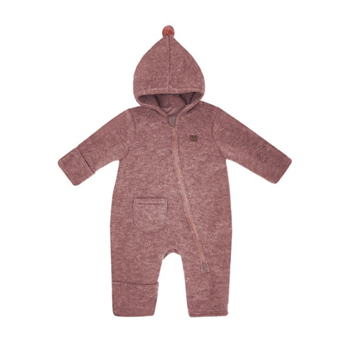 Bild von MAXIMO Overall GOTS BABY-Overall, Wollfleece Reißverschluss, Zipfel, Jersey