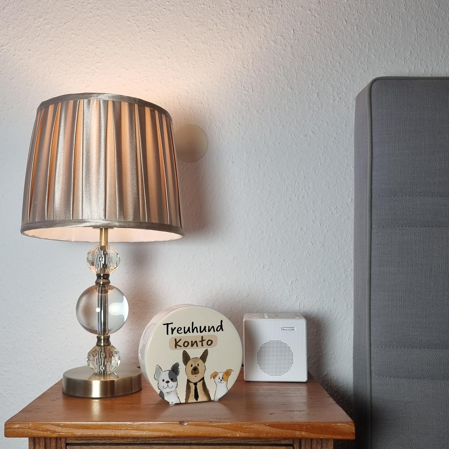 Bild von Hunde Spardose mit Spruch Treuhundkonto Schäferhund Frenchie Design Ideal für Terrier Fans Hundemenschen sparen Sparfuchs