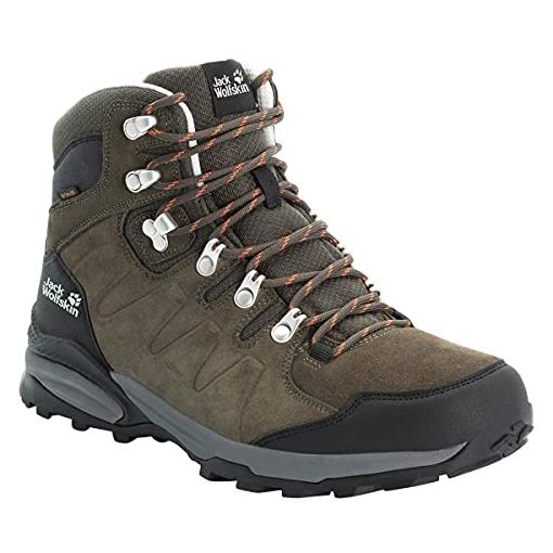 Bild von Jack Wolfskin Refugio Texapore Mid Men Wasserdichte Wanderschuhe Herren 42 grün khaki / phantom