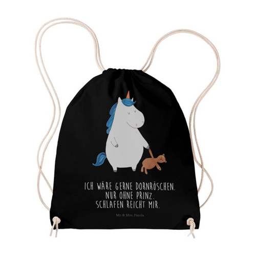 Bild von Mr. & Mrs. Panda Sporttasche Einhorn Teddy - Schwarz
