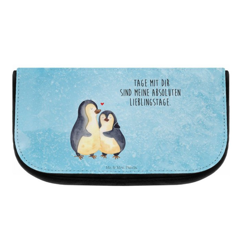Bild von Mr. & Mrs. Panda Kosmetiktasche Pinguin umarmen - Eisblau