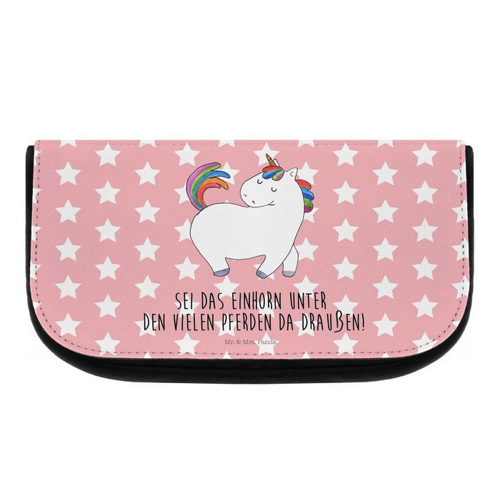 Bild von Mr. & Mrs. Panda Kosmetiktasche Einhorn Stolzieren – Rot Pastell