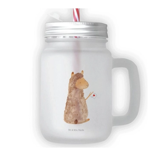 Bild von Mr. & Mrs. Panda Cocktailglas Alpaka Fahne - Transparent