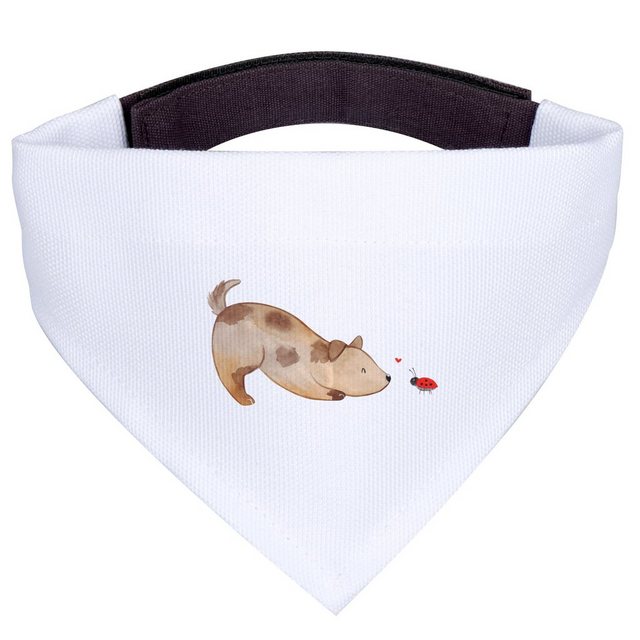 Bild von Mr. & Mrs. Panda Hundefliege Hund Marienkäfer - Weiß - Geschenk, Mischling, Sprüche, Halstuch, Mis, Polyester