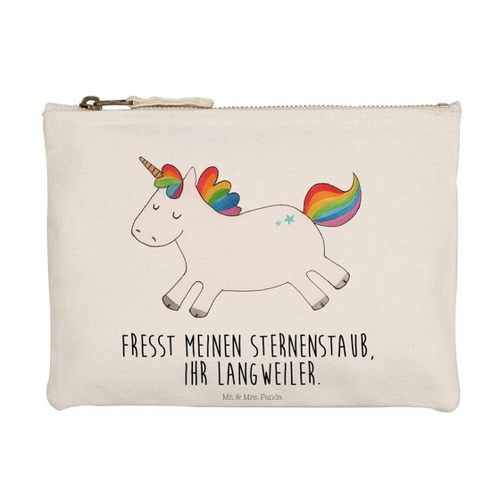 Bild von Mr. & Mrs. Panda Kosmetiktasche Einhorn Happy - Ein einzigartiges Geschenk