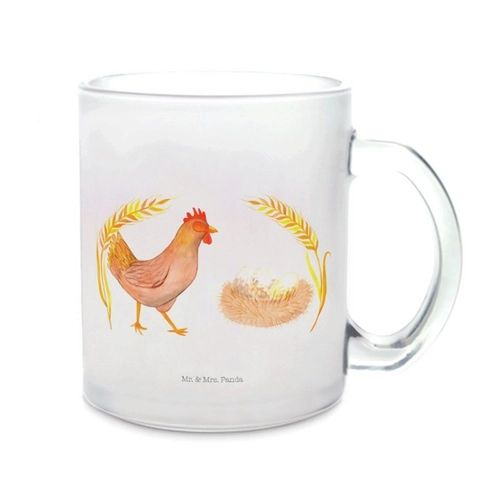 Bild von Mr. & Mrs. Panda Teeglas Huhn Stolz - Ein charmantes Geschenk für Teeliebhaber