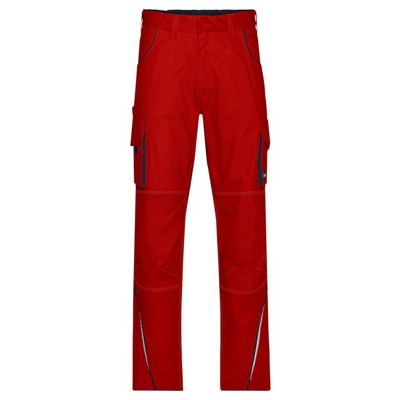 Bild von Workwear Bundhose JN847, rot/navy-blau, Größe 28