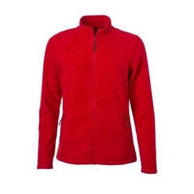 Bild von James & Nicholson - Damen Microfleece Jacke JN781, rot, Größe XXL