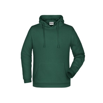Bild von Herren Basic Kapuzensweatshirt JN796, dunkelgrün, Größe XL