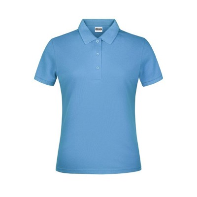 Bild von Damen Basic Poloshirt JN791, himmel-blau, Größe M
