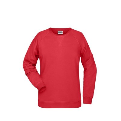 Bild von Damen Raglan Sweatshirt 8021, rot, Größe XL