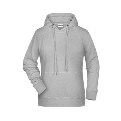 Bild von Damen Kapuzensweatshirt 8023, grau heather, Größe XL