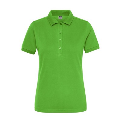 Bild von Damen Bio Workwear Poloshirt Stretch JN1805, lime-grün, Größe XL