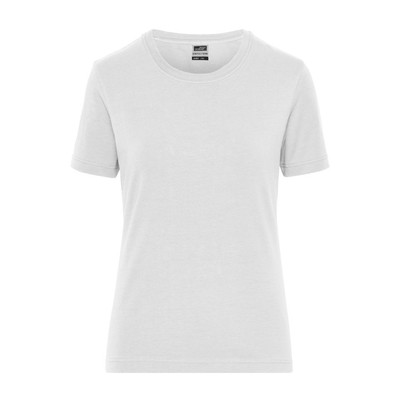 Bild von Damen Bio Workwear T-Shirt Stretch JN1801, weiß, Größe S