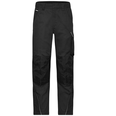 Bild von Workwear Arbeitshose Materialmix JN878, schwarz, Größe 94