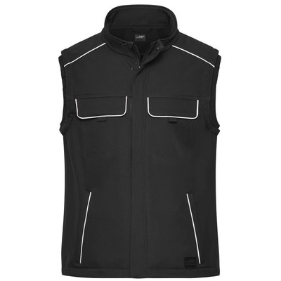 Bild von Workwear Softshellweste JN883, schwarz, Größe XL