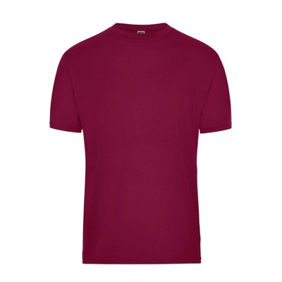 Bild von Herren BIO Workwear T-Shirt JN1808, wein-rot, Größe 4XL