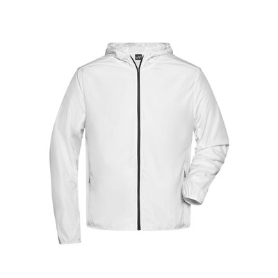 Bild von Herren Recycled Sports Jacke JN534, weiß, Größe XL