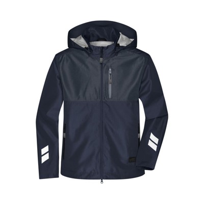 Bild von Workwear Hardshell Jacke JN1814, navy-blau/carbon, Größe S