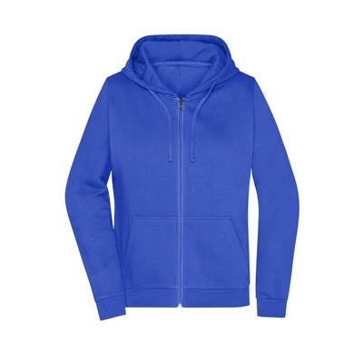 Bild von Damen Basic Kapuzen-Sweatjacke JN755, königs-blau, Größe XS