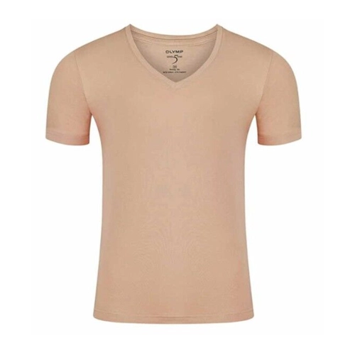 Bild von V-Kragen T-Shirt, Caramel S