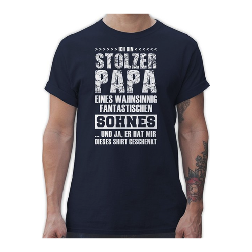 Bild von Shirtracer T-Shirt Stolzer Papa Fantastischer Sohn Papa