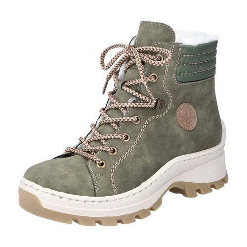 Bild von Rieker Winterboots mit seitlichem Rieker-Label, Winterstiefel grün 43
