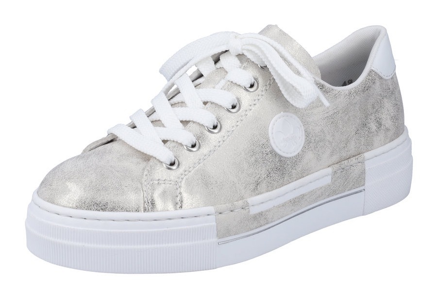 Bild von Rieker Sneaker, Freizeitschuh, Halbschuh, Schnürschuh mit Plateausohle