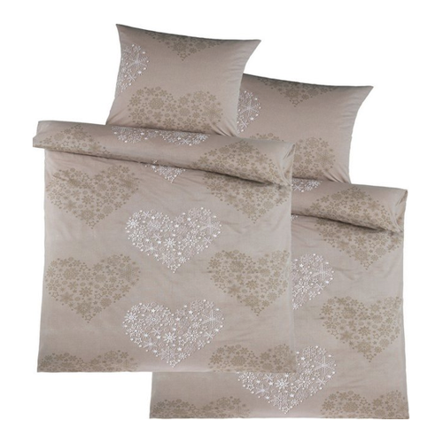 Bild von KH-Haushaltshandel Bettwäsche 4-tlg. Biber Winter Bettwäsche Set