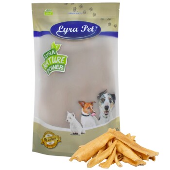 Bild von Lyra Pet® 1 kg Lammkopfhaut 1000 g hell Hundefutter Leckerli Barf Haut Kausnack Lamm