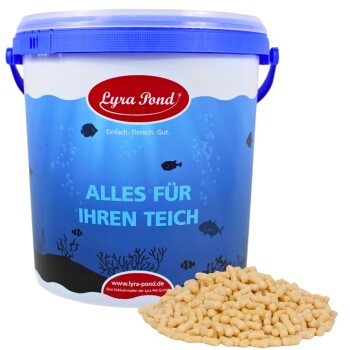 Bild von Lyra Pond® 10 L Pond Sticks im Eimer | Schwimmendes Fischfutter | Leicht verdauliches Teichfutter durch Weizenkeime | Geringes Gewicht | Artgerechte Zusammensetzung für Teichfische