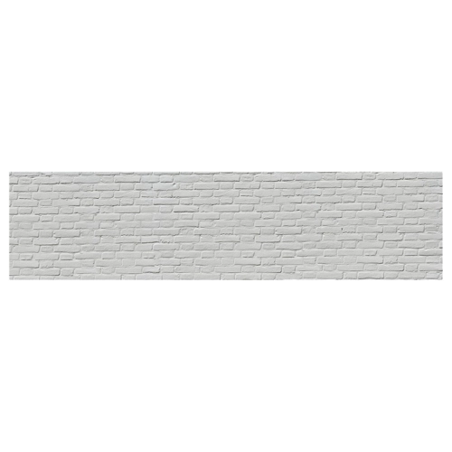 Bild von Wandmotiv24 Küchenrückwand in Weiss mit Backstein-Design