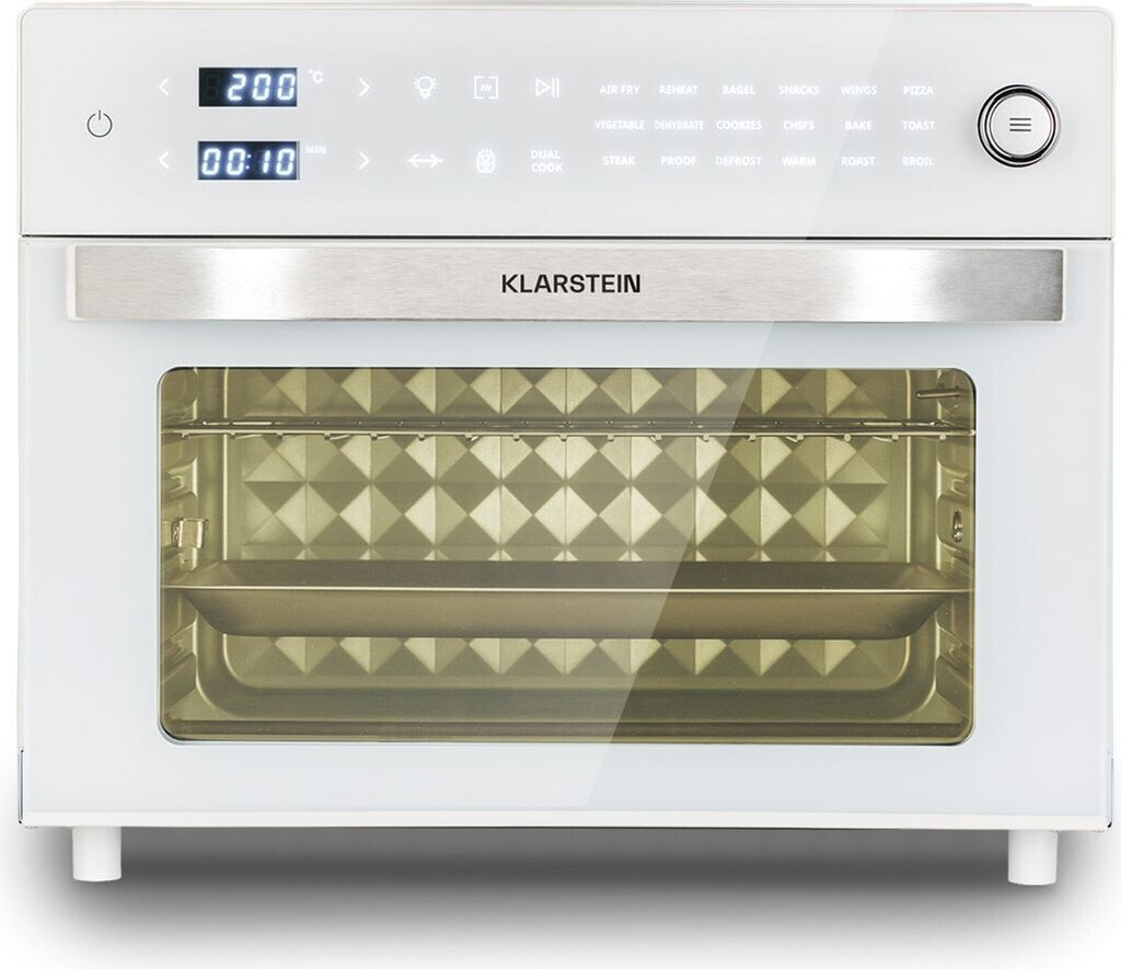 Bild von Klarstein Vigor Air Heißluftfritteuse XXL, Airfryer mit 1800 W, Heissluftfriteuse 30 Liter, 18 Programme, Ober- und Unterhitze, weiß