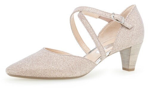 Bild von Gabor Damen Pumps, Frauen Riemchen Pumps,Spangenpumps, feminin Absatzschuhe Sandaletten überkreuzte Riemchen elegant fein,rosato,35 EU / 2.5 UK