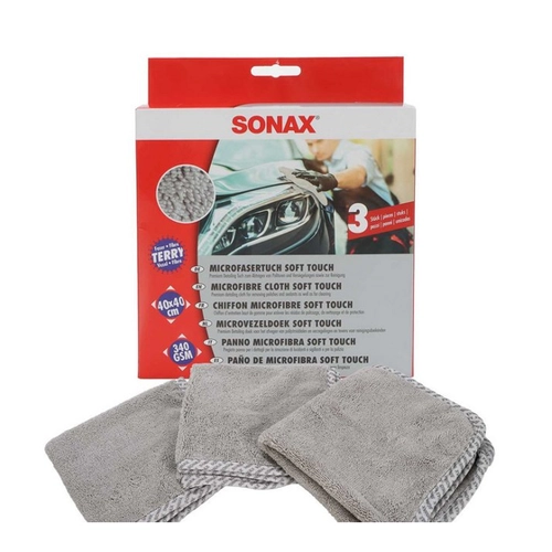 Bild von Sonax Air-Hockeytisch 3-er Set Microfasertuch Soft Touch