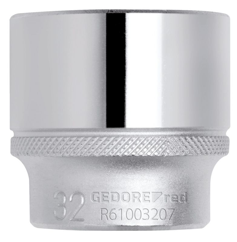 Bild von GEDORE red Steckschlüsseleinsatz, Nuss, 1/2'' 12,5 mm Antrieb, 6-kant, 18 mm Weite, Werkzeug, R610001806, Stahl