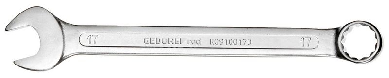 Bild von GEDORE red Ring-Maulschlüssel, SW 24 mm, Matt-satinierte Oberfläche, Chrom-Vanadium-Stahl, Silber